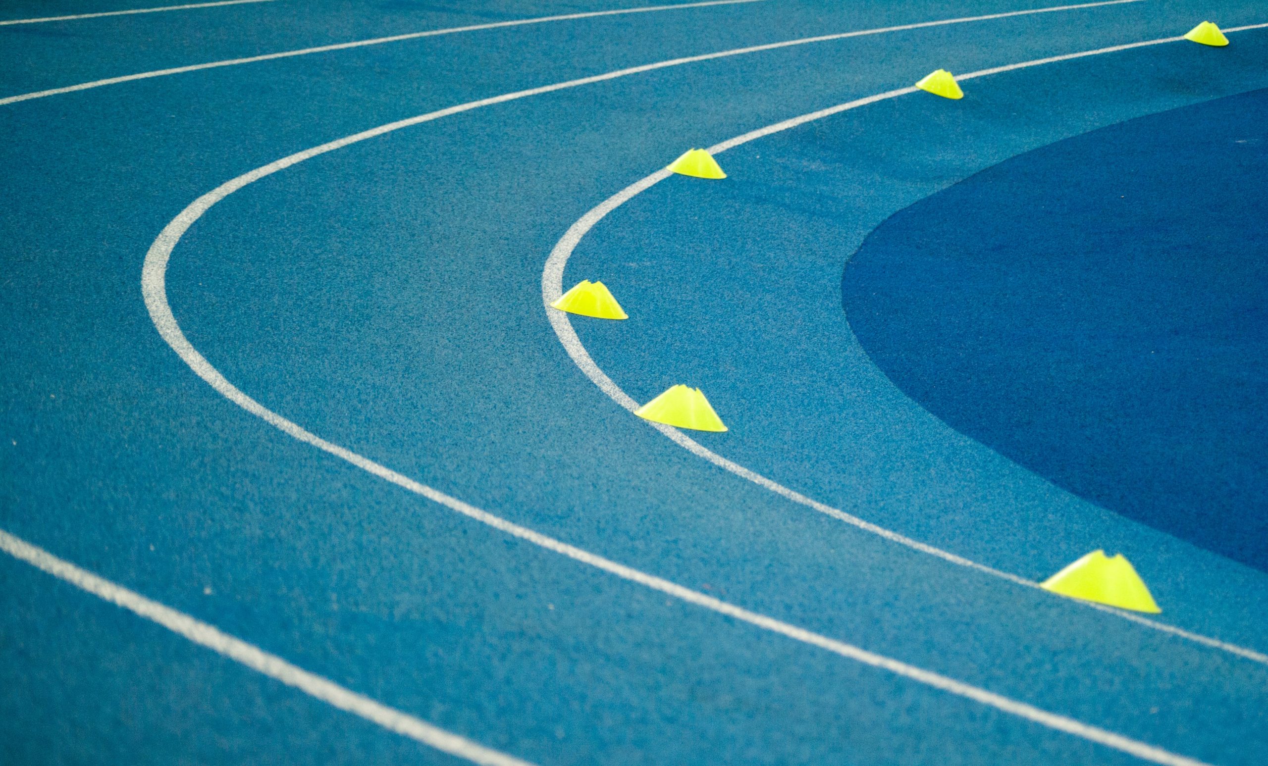 Runners' track waiting for the race